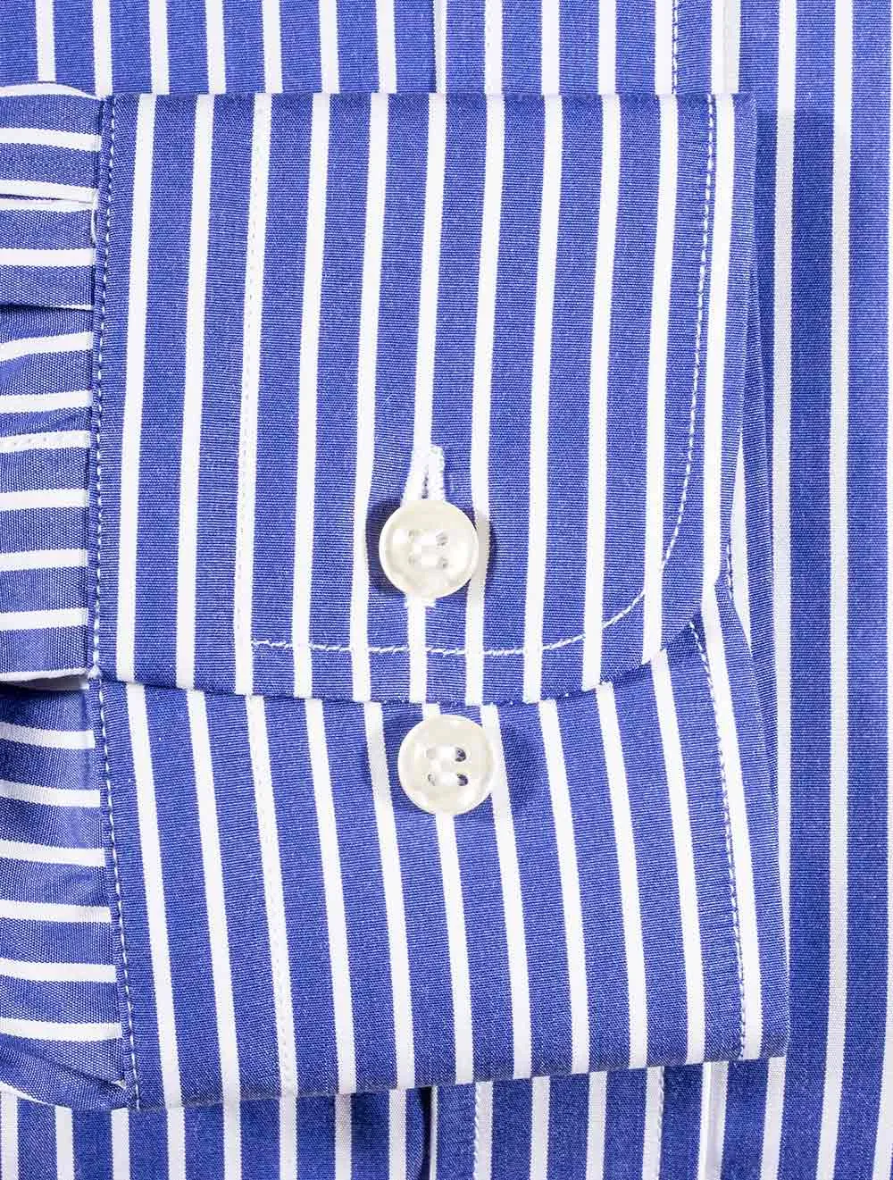 Blue Stripe Button Down Shirt Blue