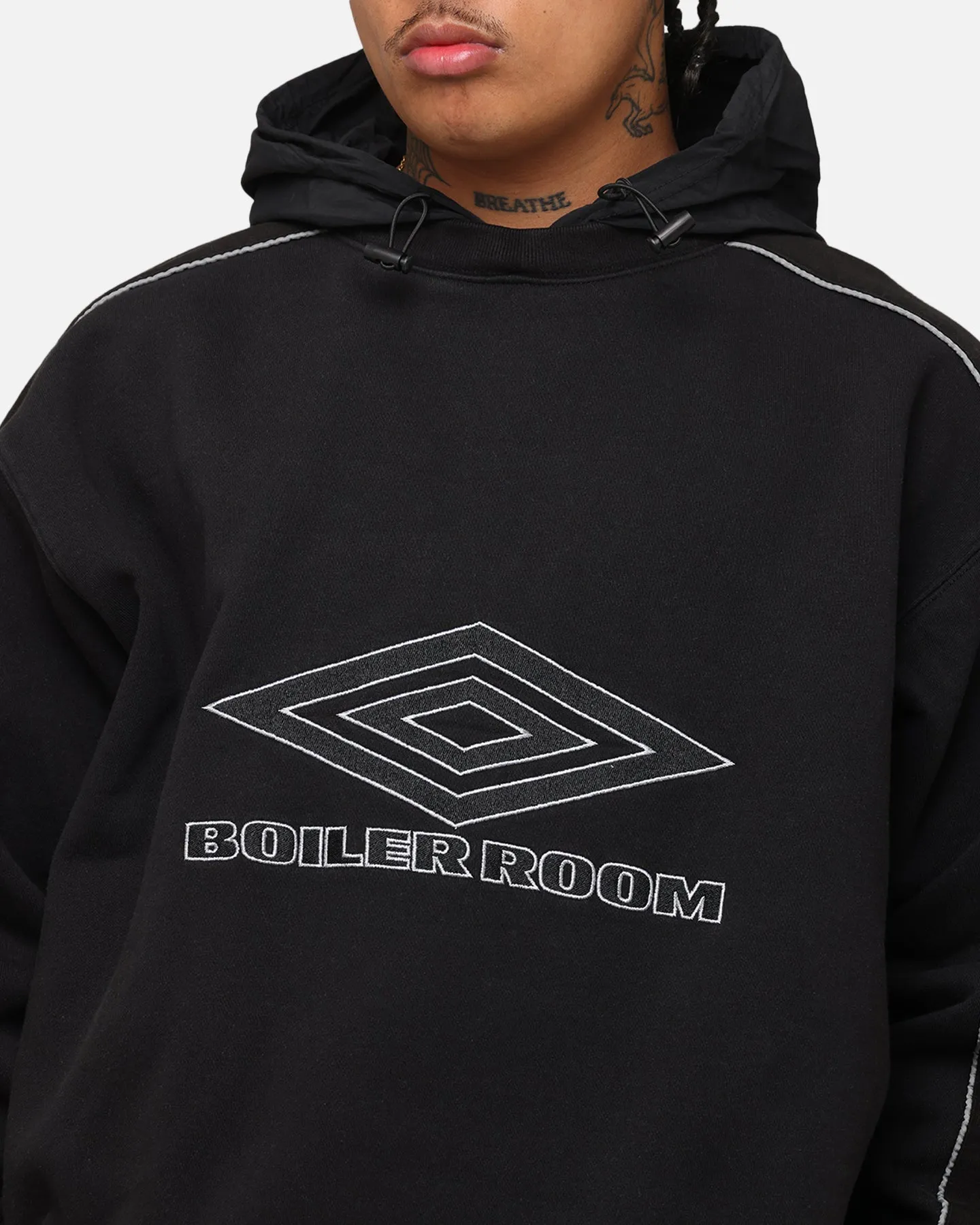 Boiler Room X Umbro Hoodie Black