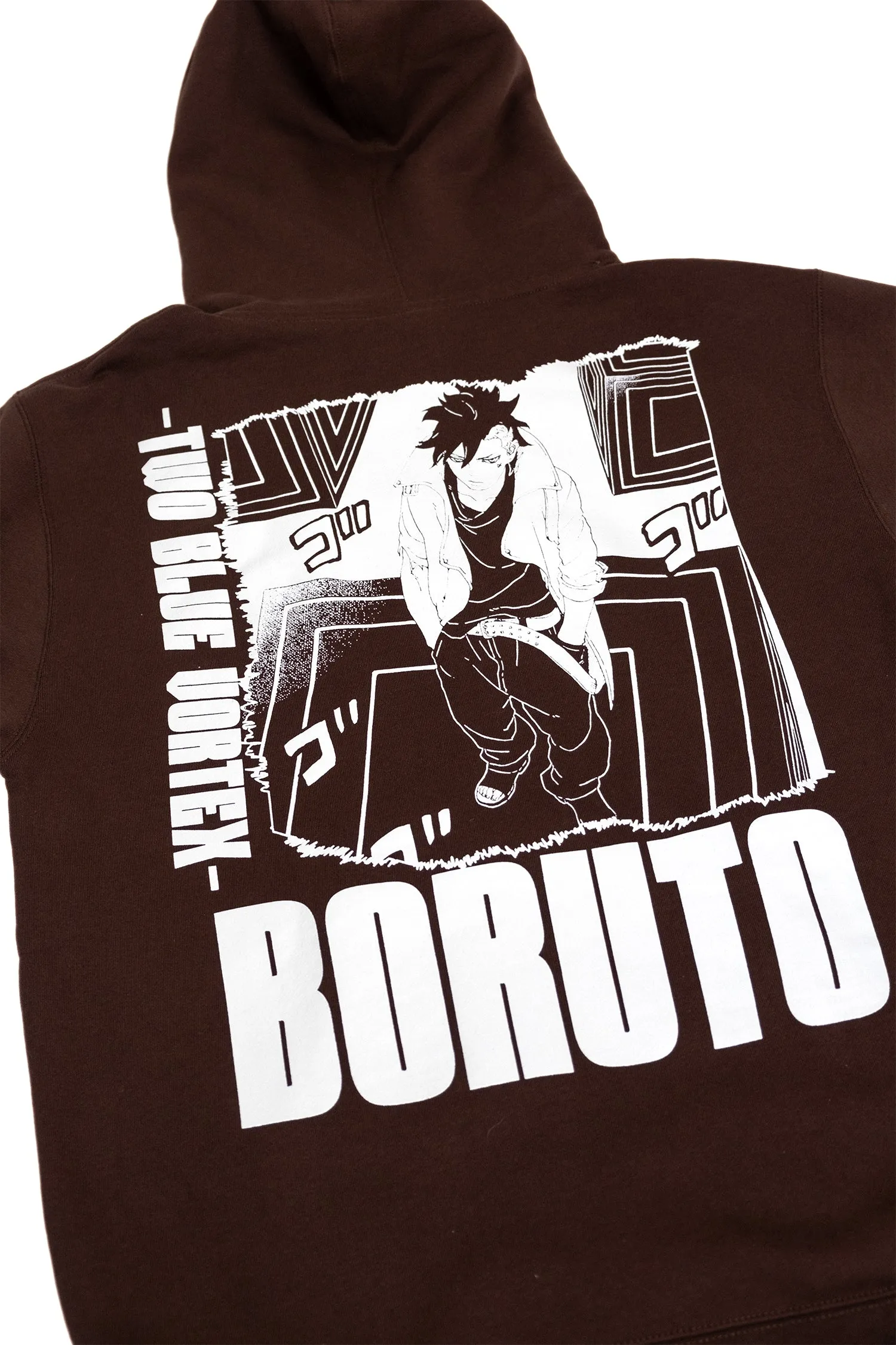 Boruto: Two Blue Vortex Kawaki Eyes Hoodie - Brown