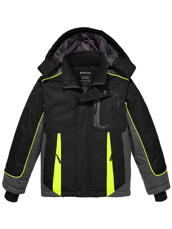 Boys Waterproof Ski Jacket Fleece Kids Winter Coat