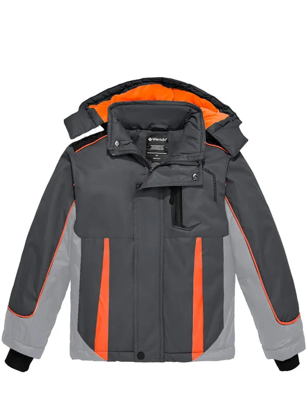 Boys Waterproof Ski Jacket Fleece Kids Winter Coat