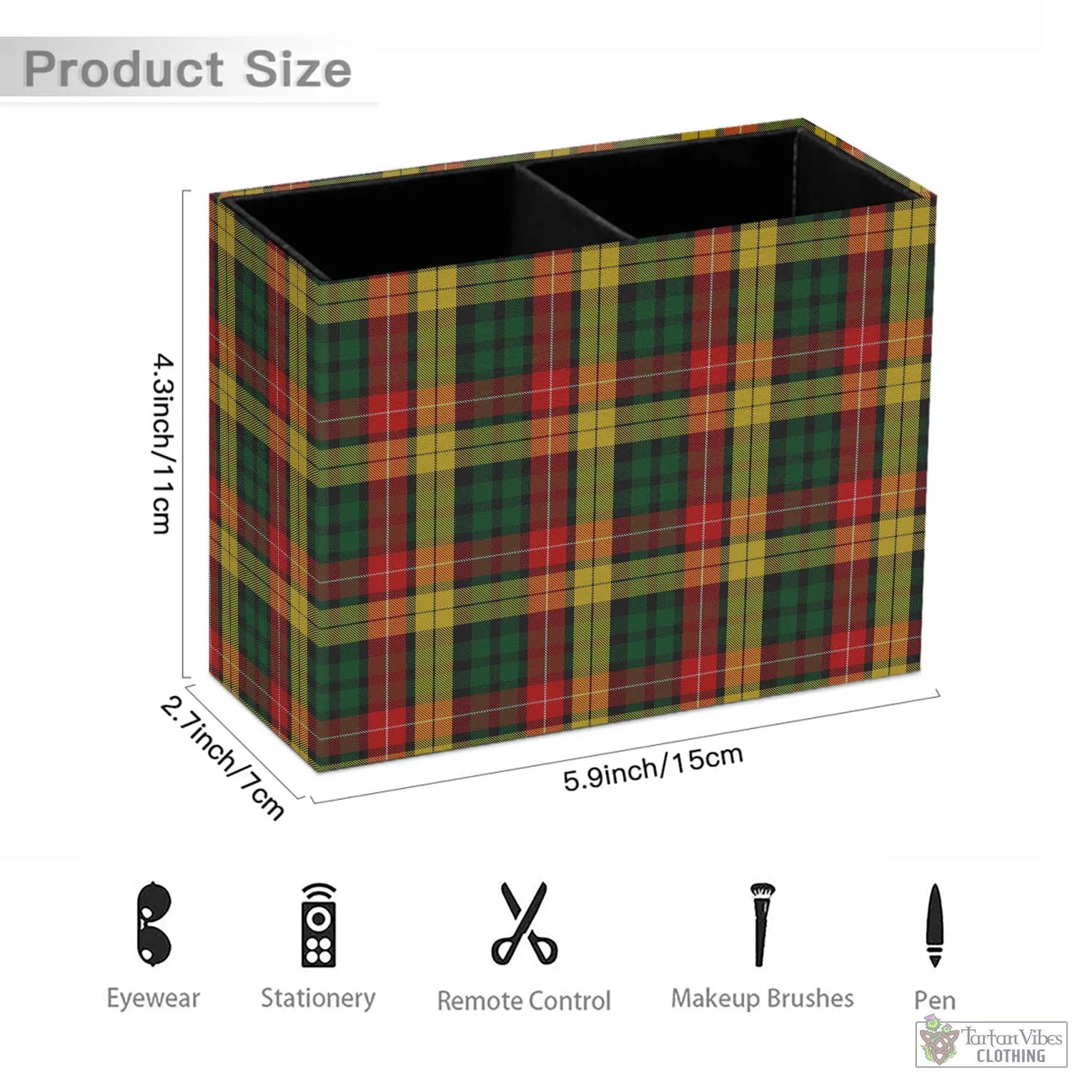 Buchanan Tartan Pen Holder