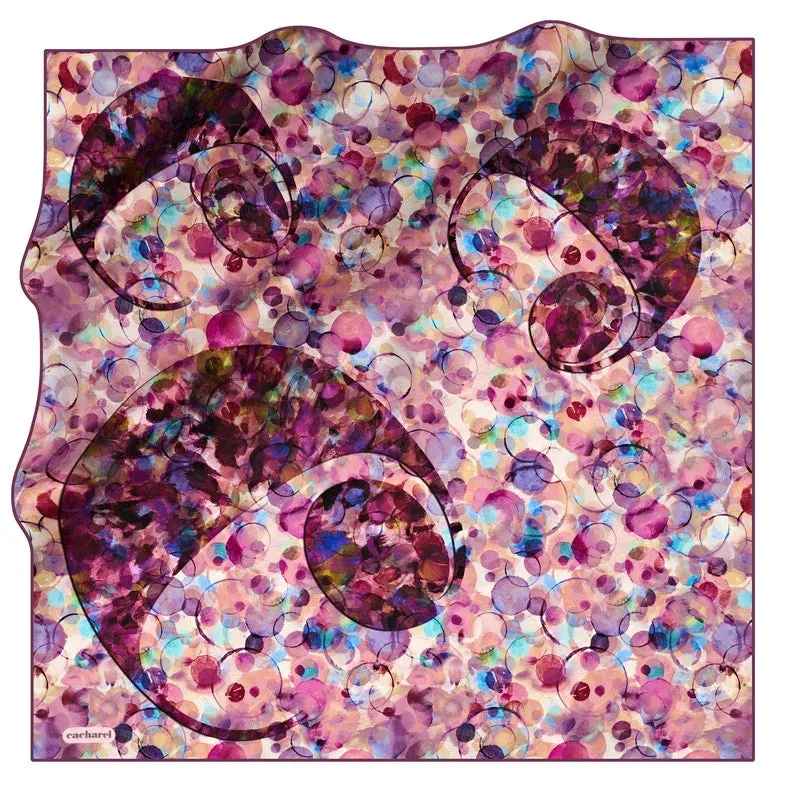 Cacharel Bubbly C Silk Twill Scarf No 91