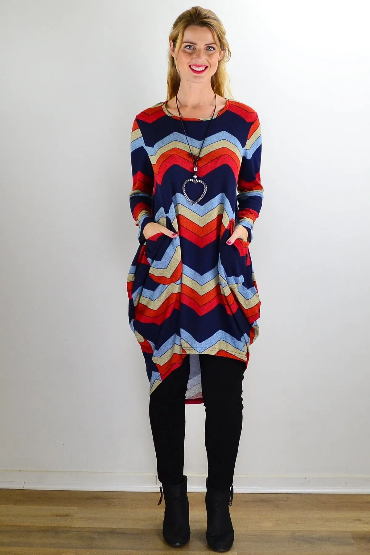 Candy Lane Wool Knit Tunic Top