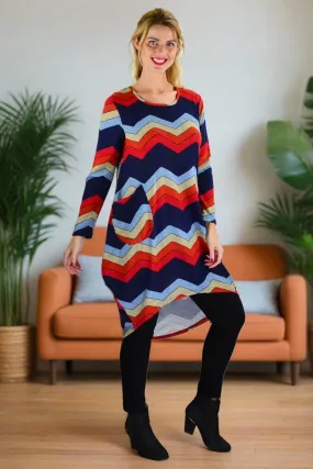 Candy Lane Wool Knit Tunic Top