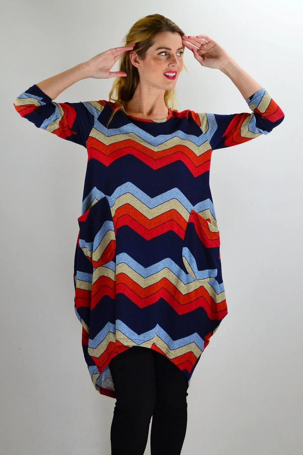 Candy Lane Wool Knit Tunic Top