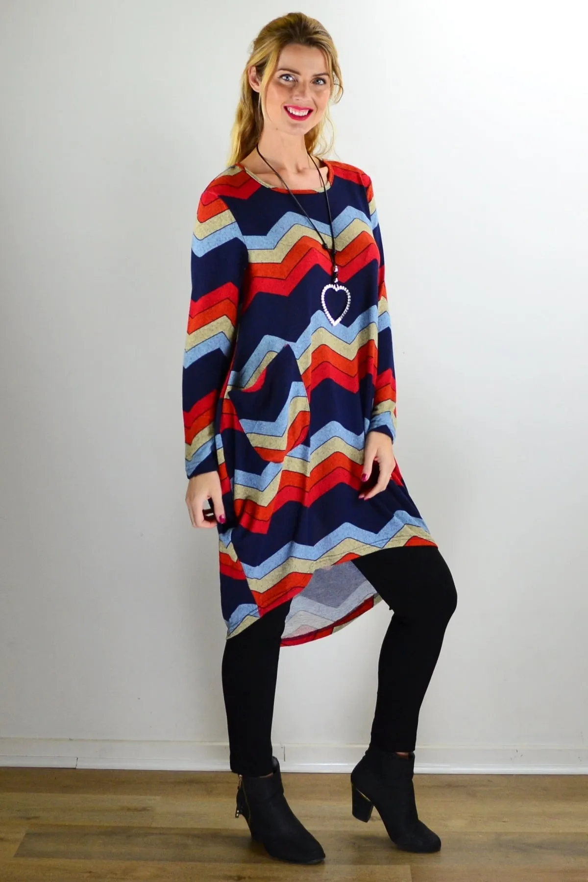 Candy Lane Wool Knit Tunic Top