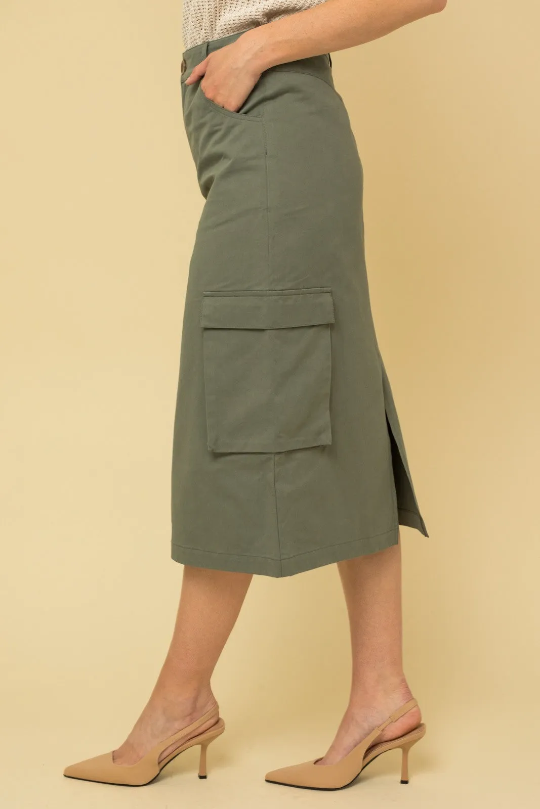 Cargo Midi Skirt