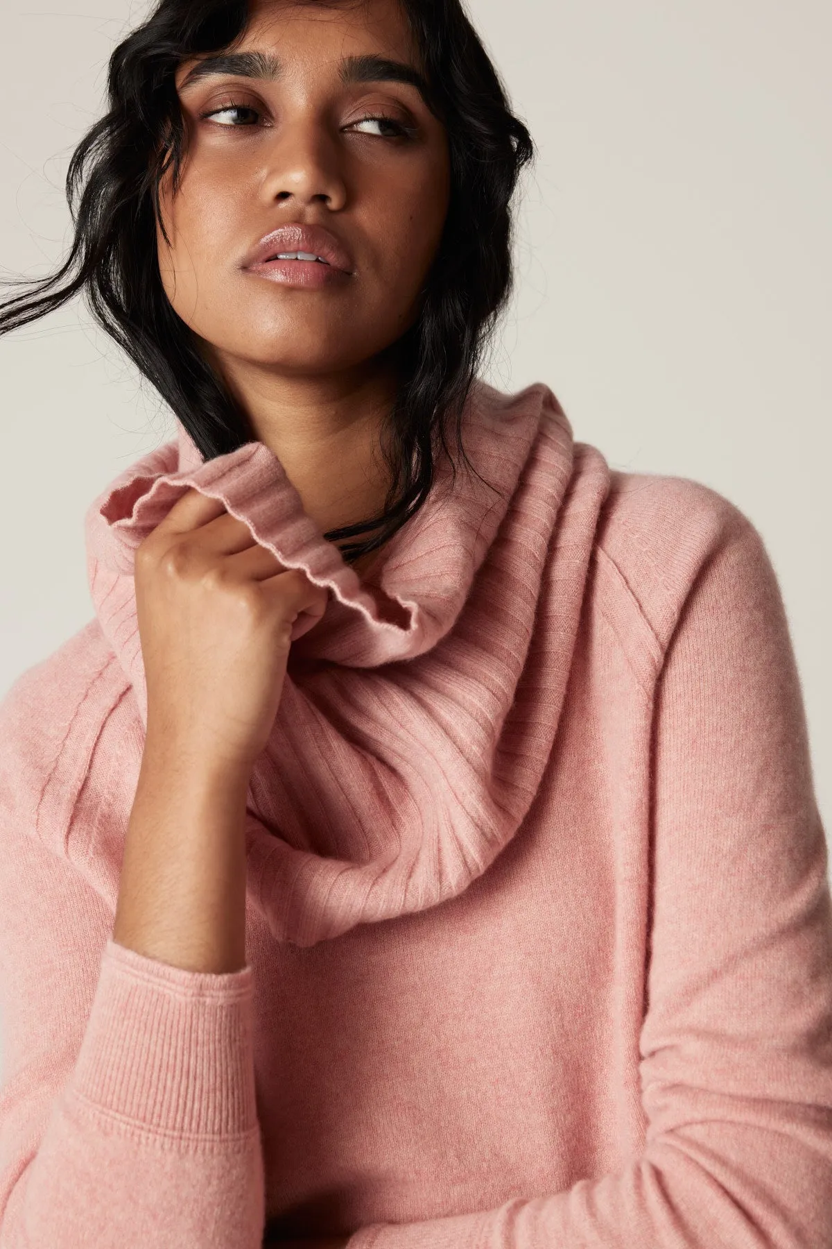 Cashmere Snood - Dusty Pink