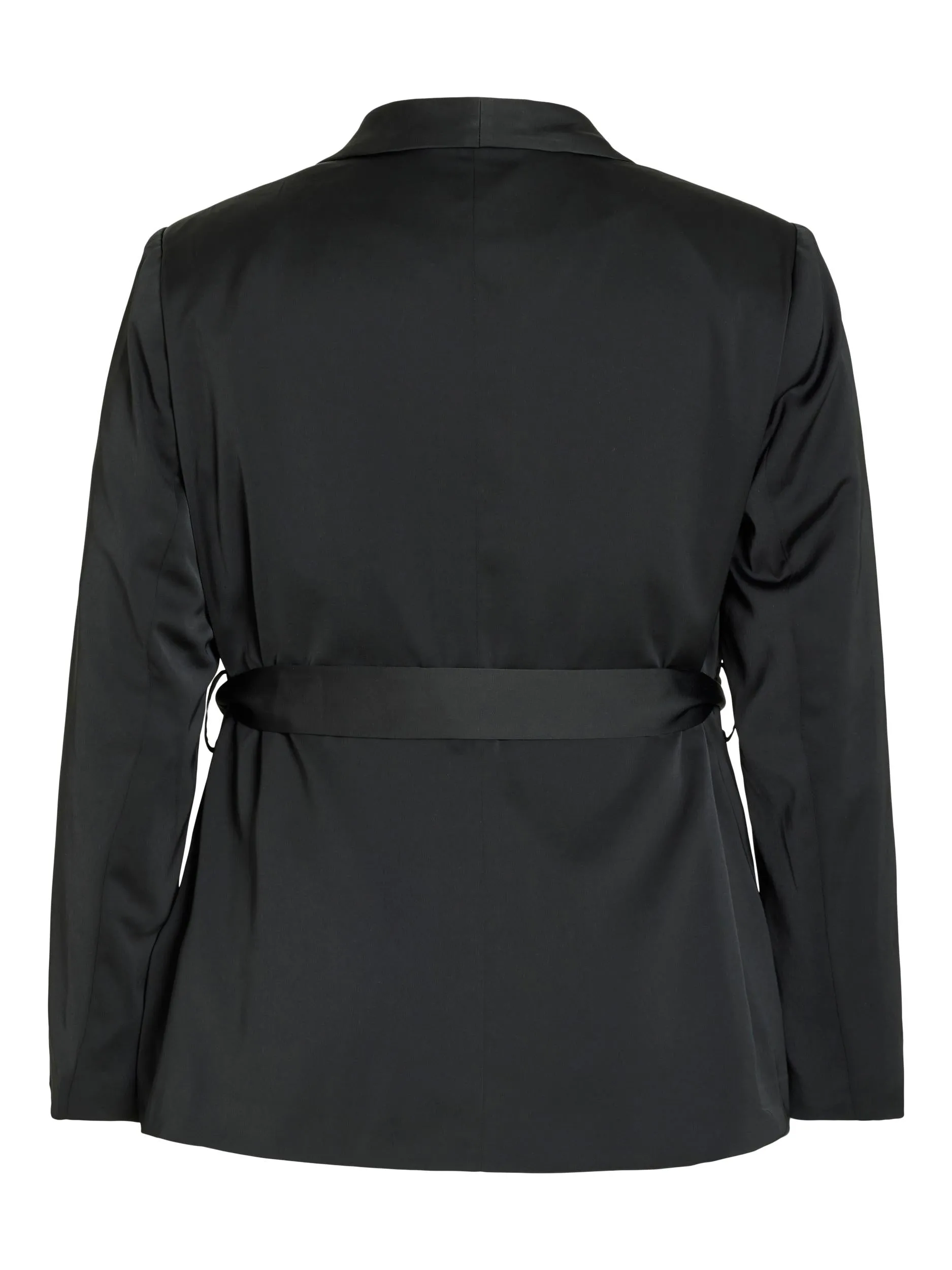 CATHY L/S BELTED BLAZER (BLACK)