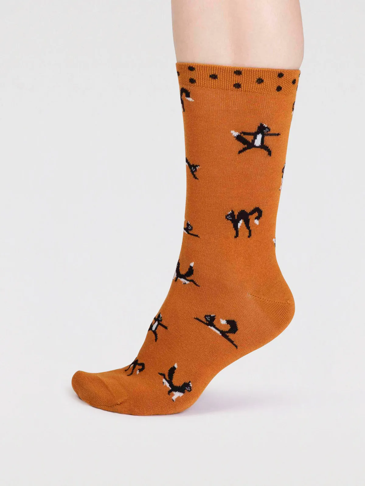 chai bamboo yoga cats socks