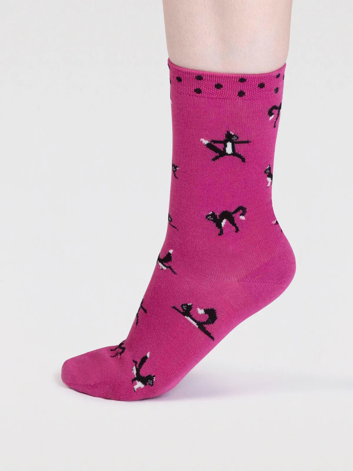 chai bamboo yoga cats socks