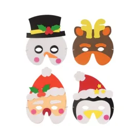 Christmas Foam Masks (4 Assorted Designs)