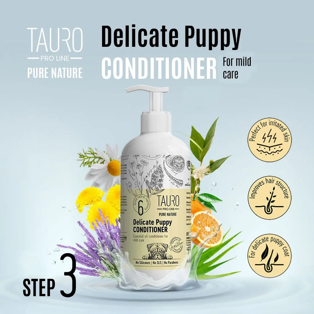 CLEARANCE Tauro Pro Line Pure Nature Delicate Puppy & Kitten Conditioner For Gentle Care Of Puppies & Kittens Sensitive Skin And Coat