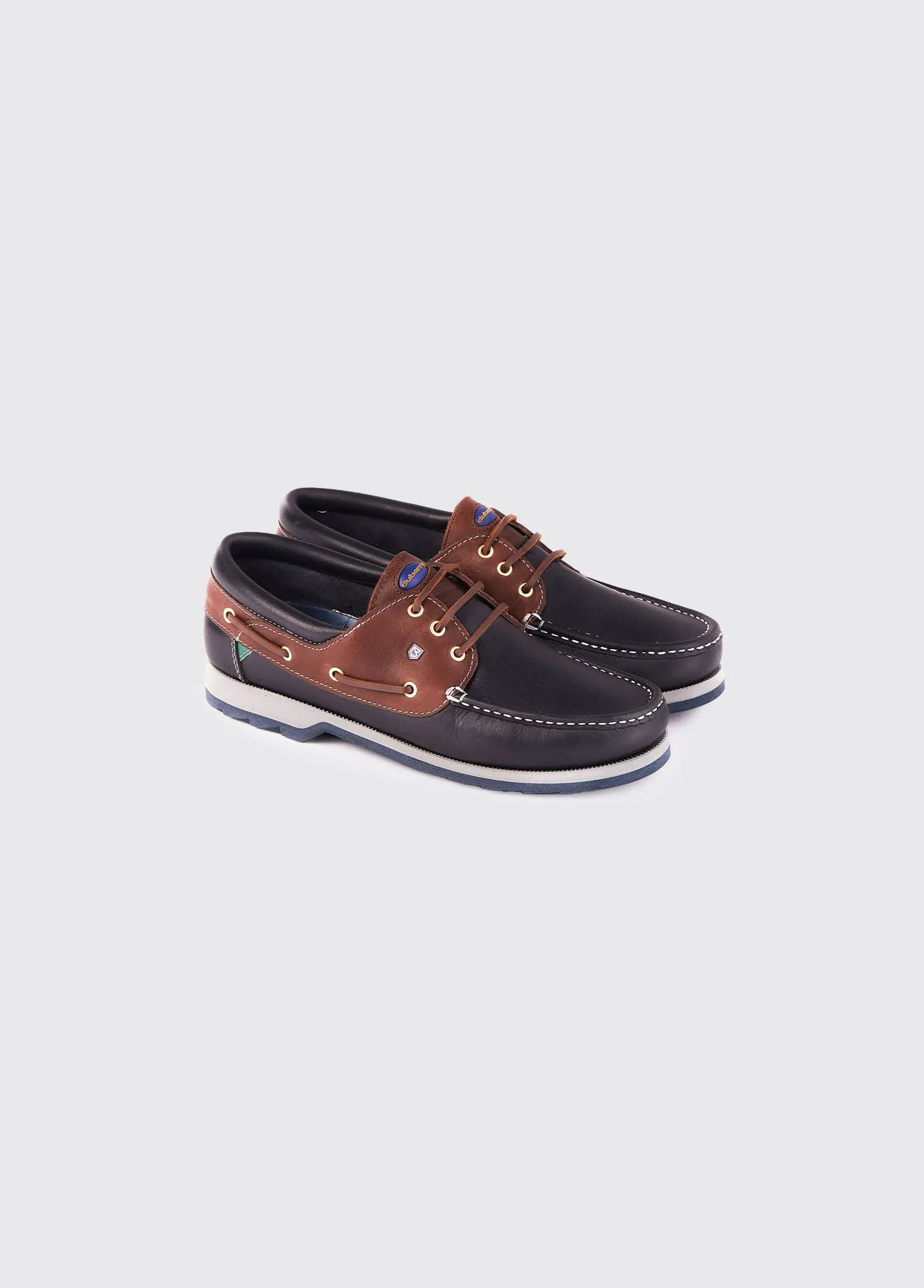 Commander Boat - Navy/Brown