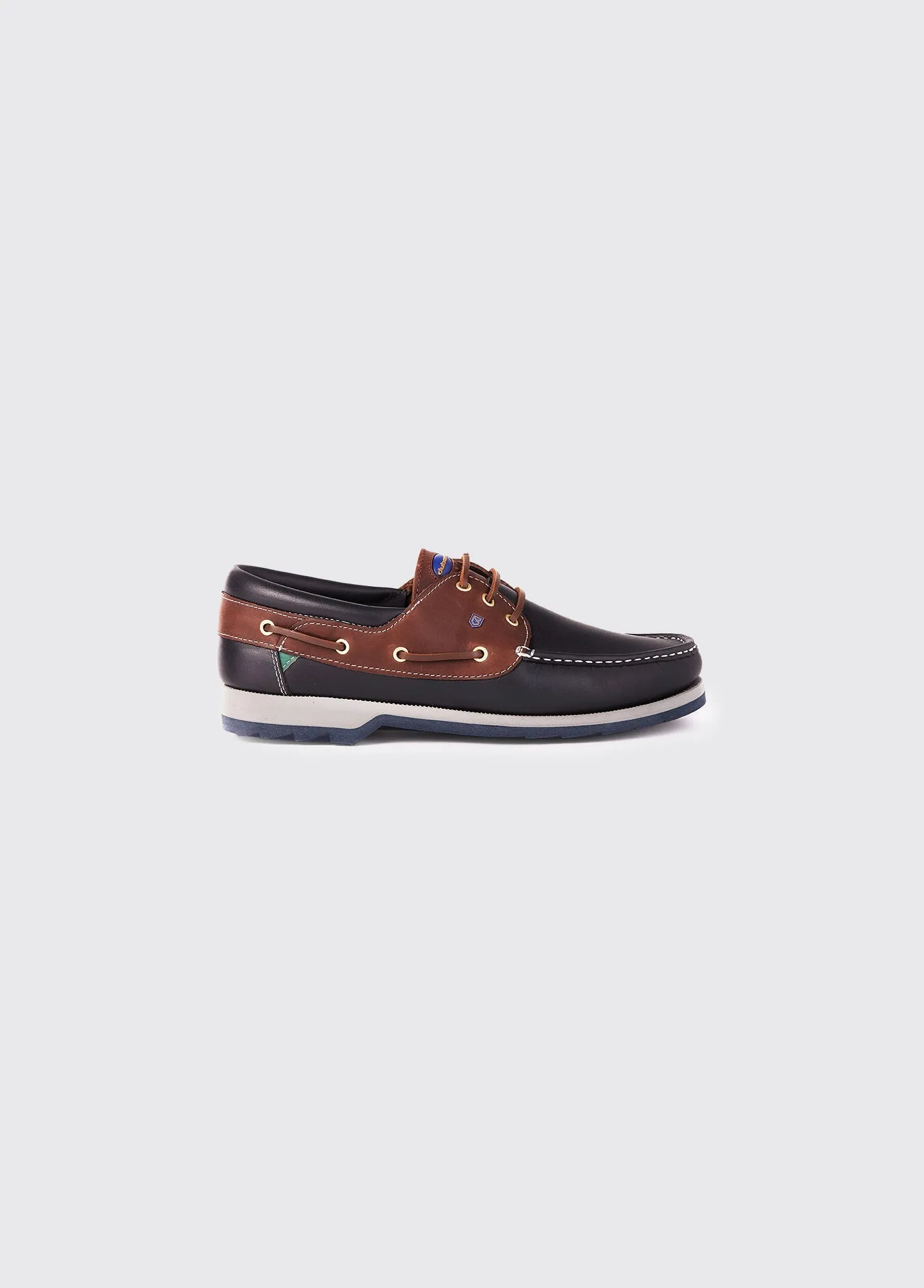 Commander Boat - Navy/Brown