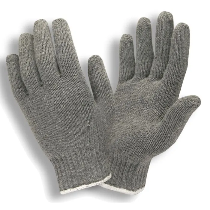 Cordova 3185GS 7-Gauge Heavy-Weight Machine Knit Gloves, Gray, Small, 1 Dozen