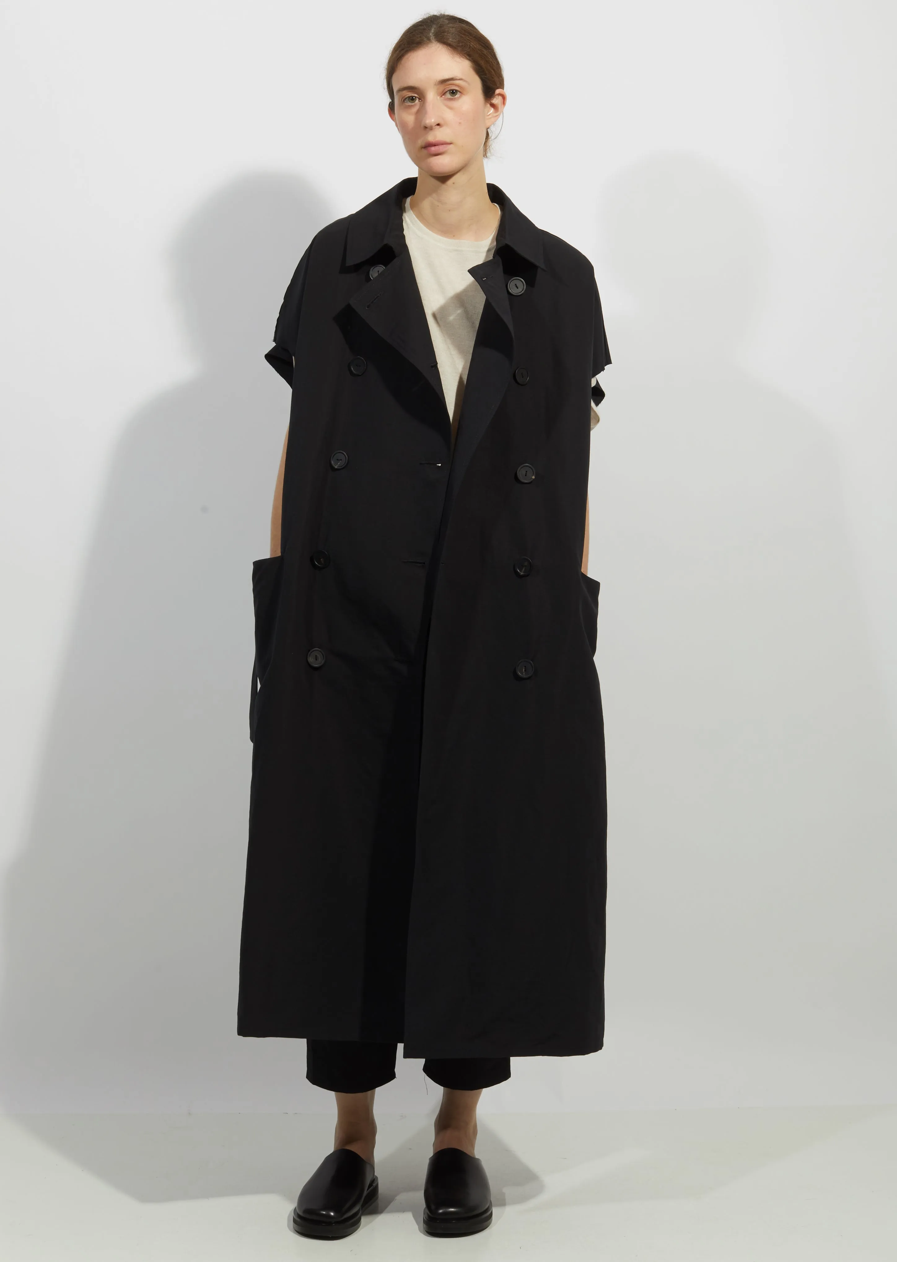 Cotton & Linen Sleeveless Trench