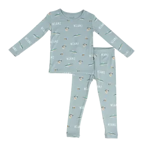 Court Culture x Kyte Baby Nautical Fog Toddler PJ Set