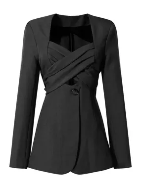 Criss Cross Women Blazer