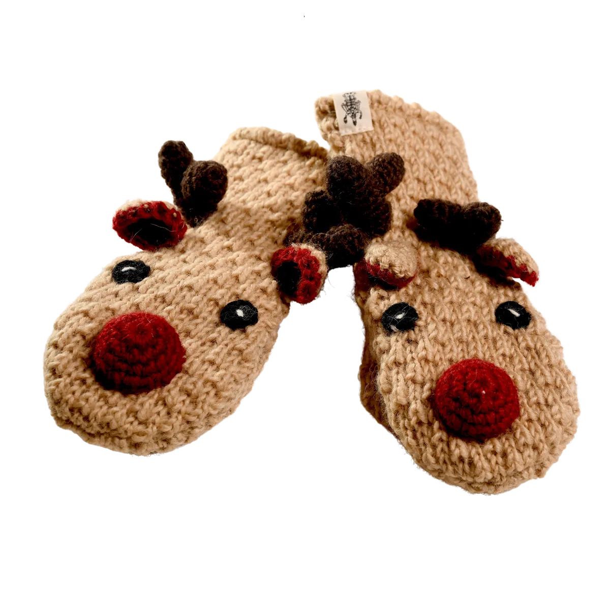 Crochet Reindeer Mittens