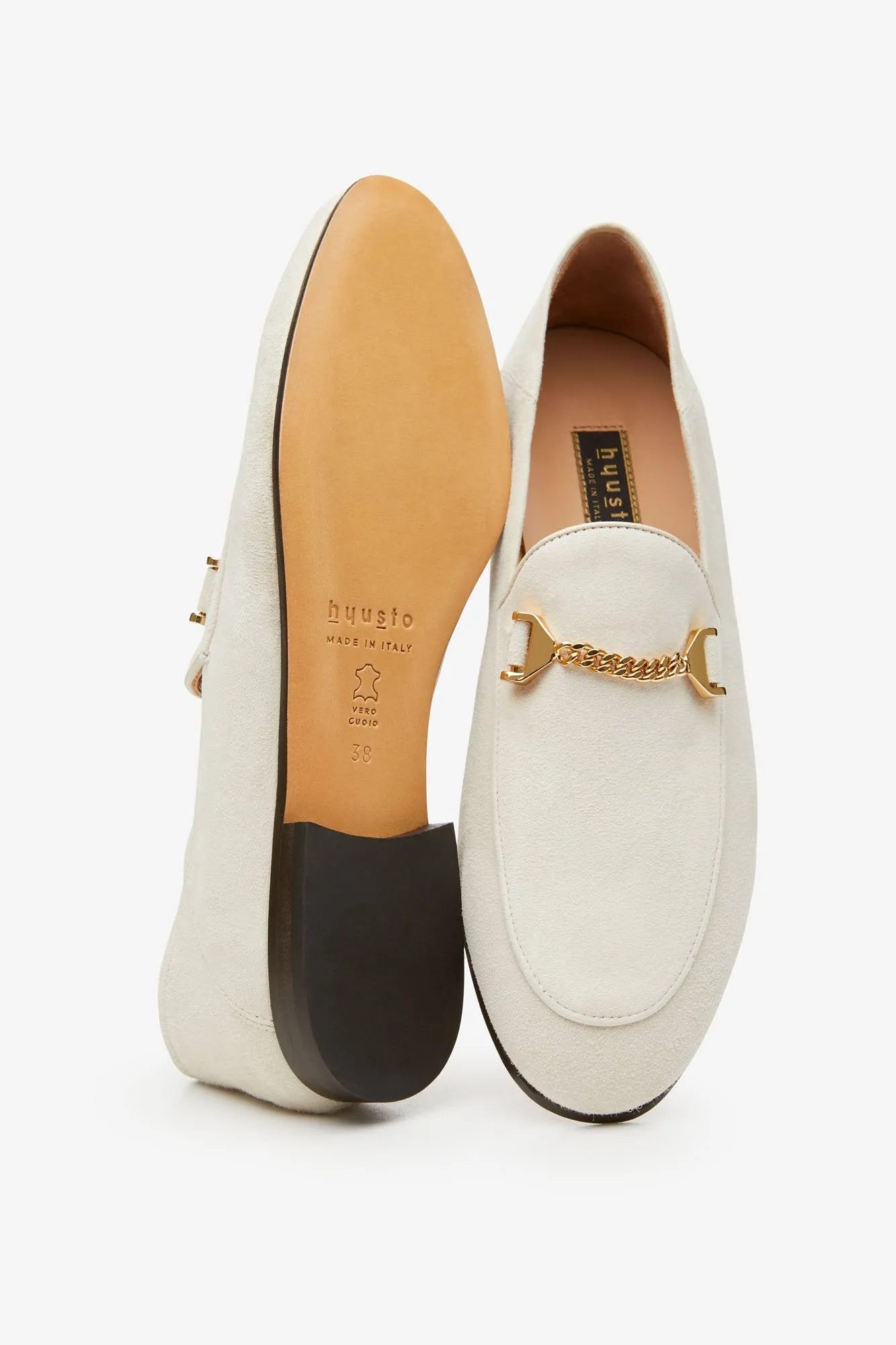 Debbie Loafer Offwhite Kid Suede [Woman]