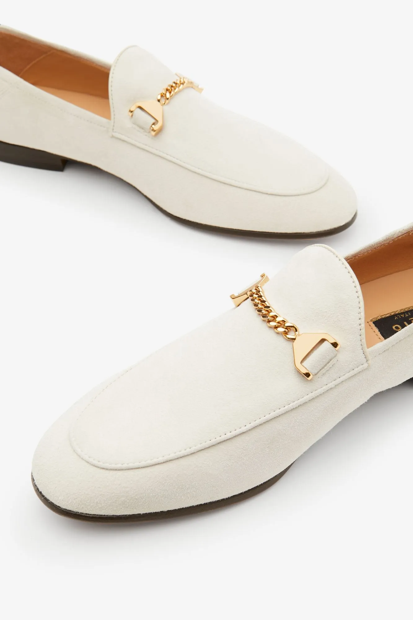 Debbie Loafer Offwhite Kid Suede [Woman]