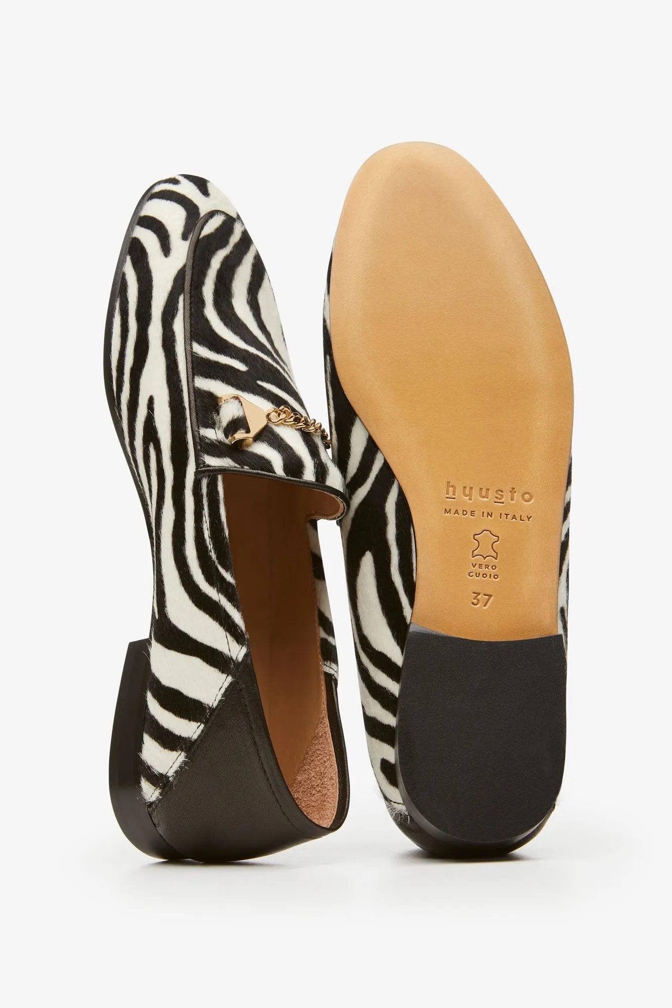 Debbie Loafer Zebra Pony Hair [Woman]