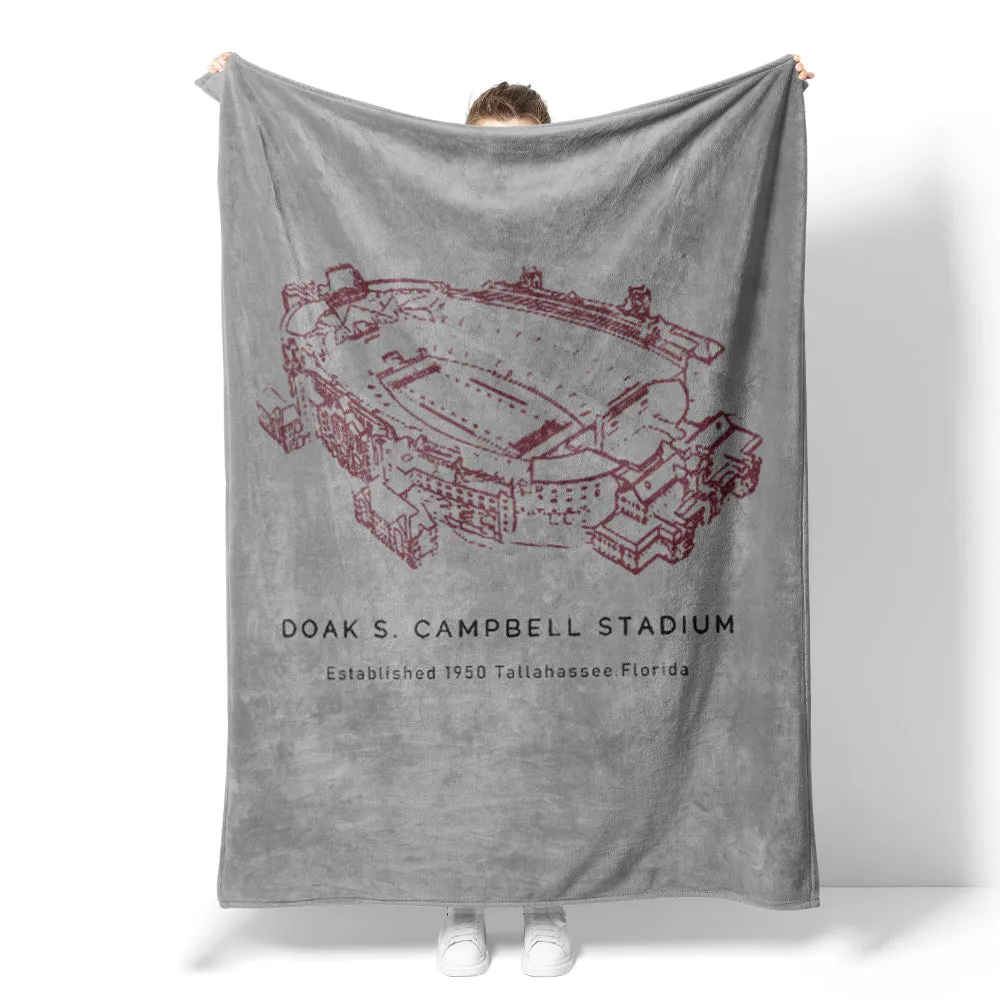 Doak S. Campbell Stadium - Florida State Seminoles Football, College American Football Blanket Shawl Blanket Gift