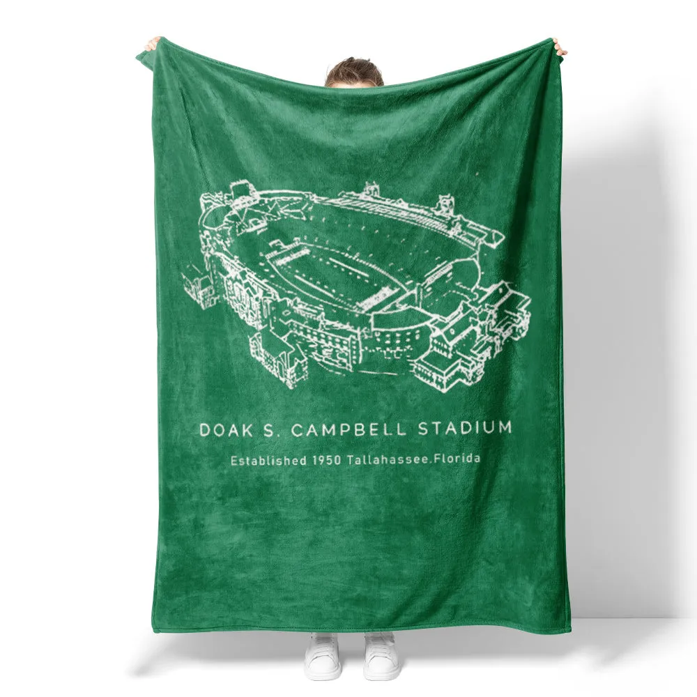 Doak S. Campbell Stadium - Florida State Seminoles Football, College American Football Blanket Shawl Blanket Gift