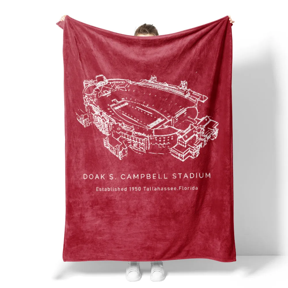 Doak S. Campbell Stadium - Florida State Seminoles Football, College American Football Blanket Shawl Blanket Gift