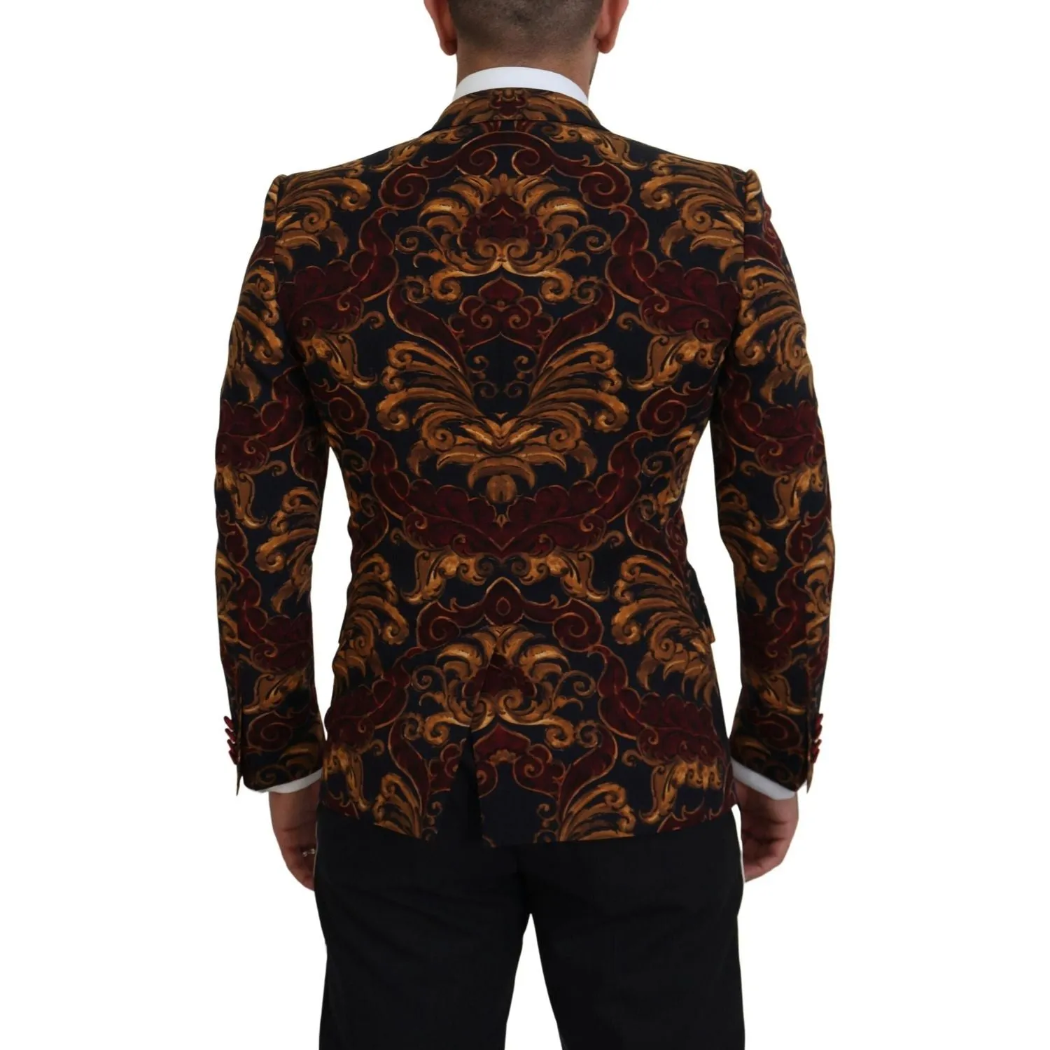 Dolce & Gabbana Elegant Multicolor Wool Blend Blazer