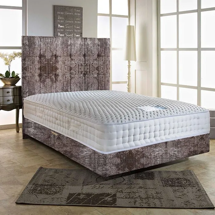 Dream Vendor Elegant 3000 Pocket Sprung Memory Divan Bed Set