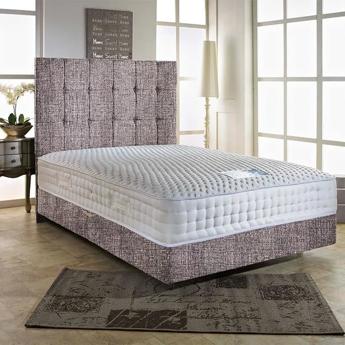 Dream Vendor Elegant 3000 Pocket Sprung Memory Divan Bed Set