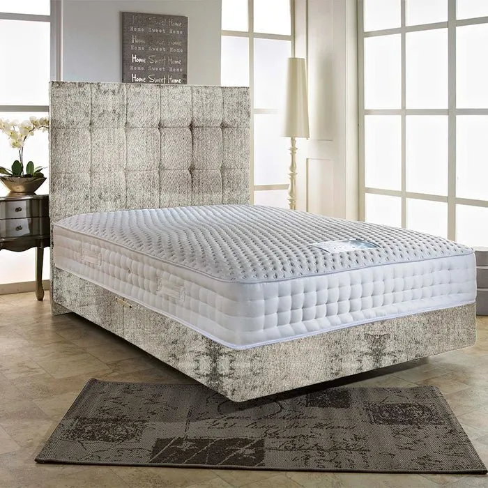 Dream Vendor Elegant 3000 Pocket Sprung Memory Divan Bed Set