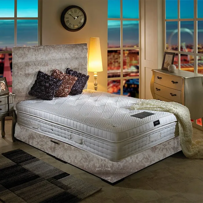 Dream Vendor Heritage 3000 Pocket Sprung Pillow Top Latex With Special Divan Bed Set