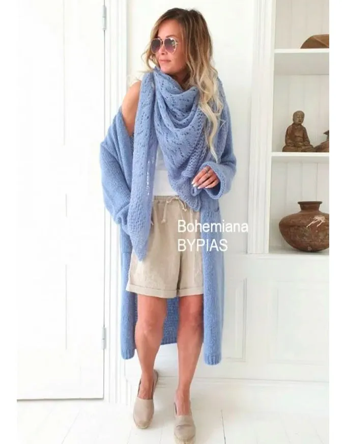 Dreamy Mohair Scarf - Blue Dreams