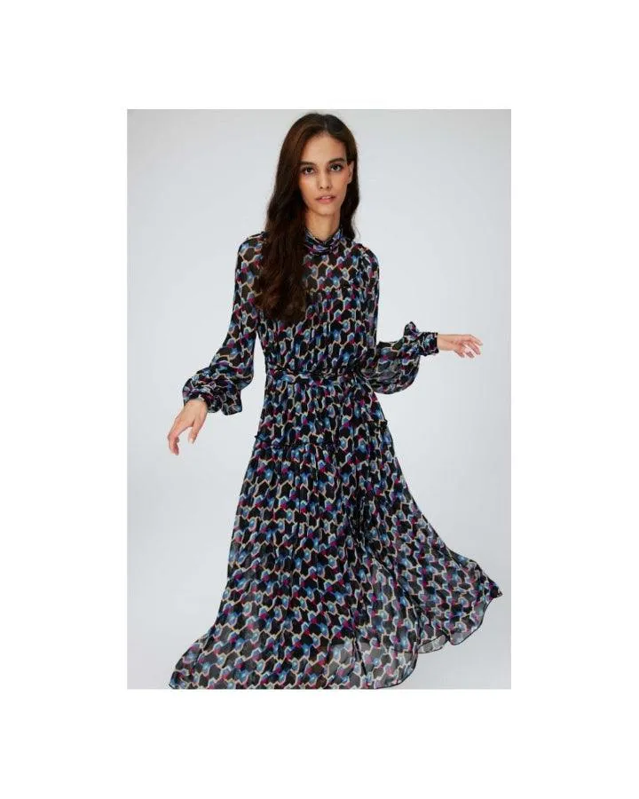 DVF Kent Geo Illusion Print Dress