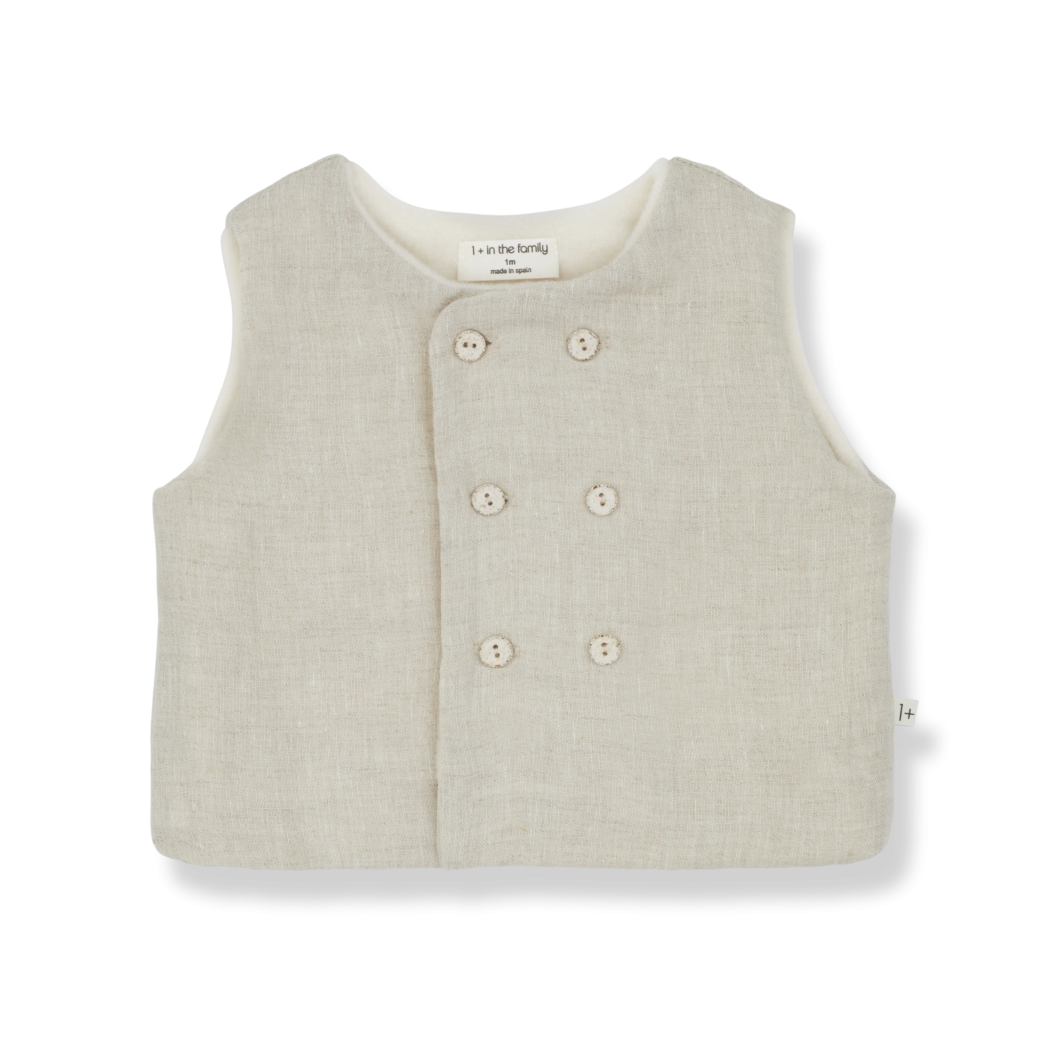 ELIAS padded vest - natural