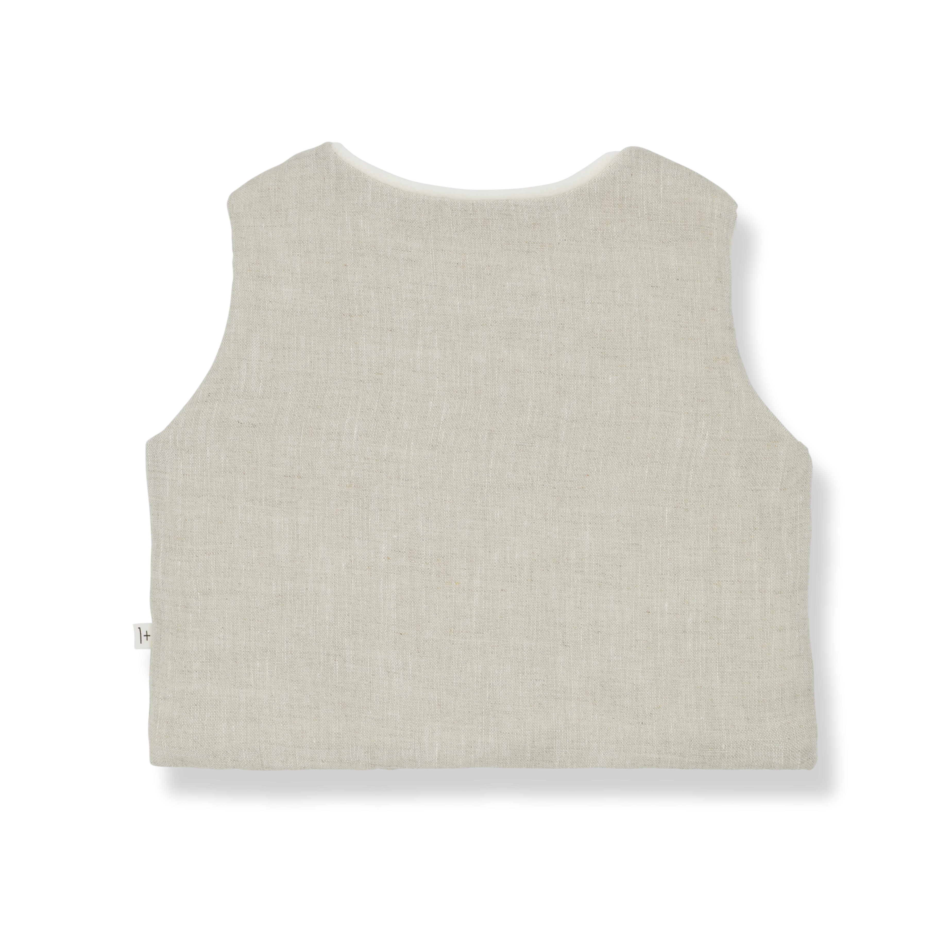 ELIAS padded vest - natural