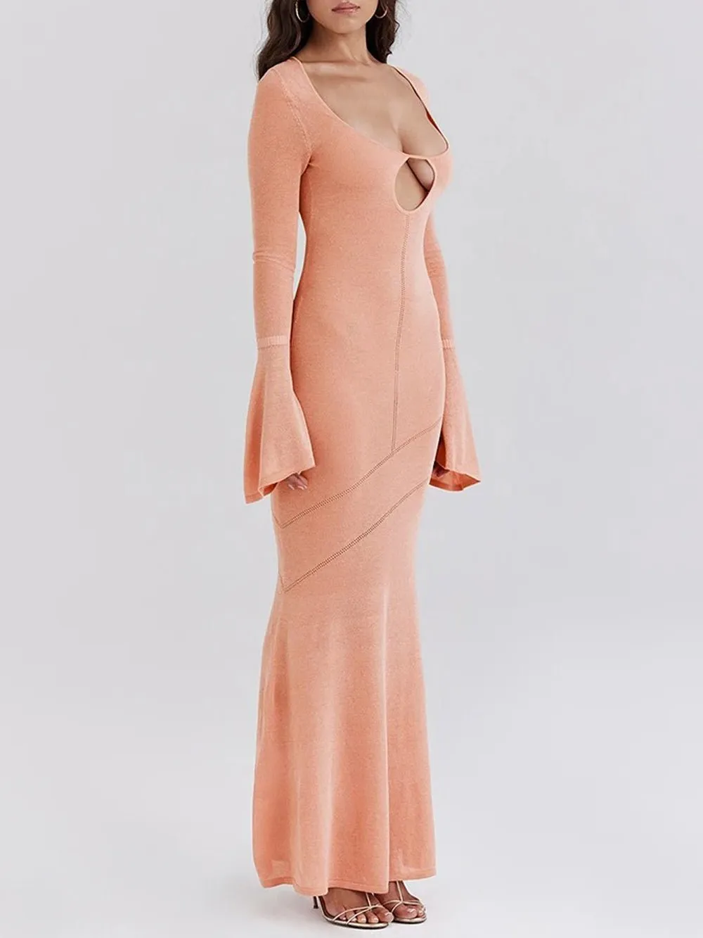 Eliza Hollow Out Bodycon Maxi Dress