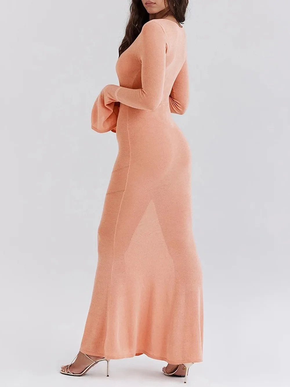 Eliza Hollow Out Bodycon Maxi Dress