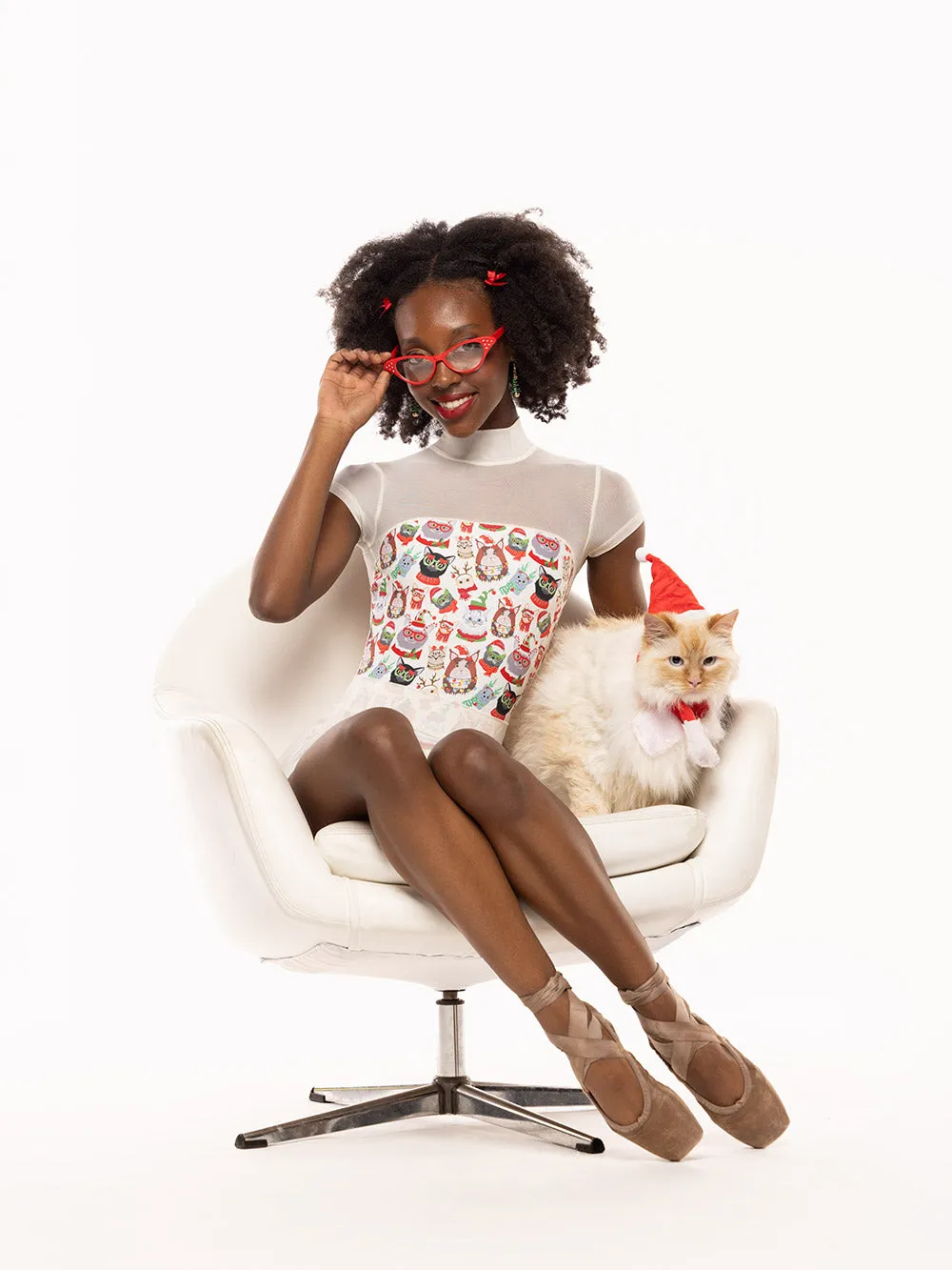 Elizabeth Leotard Cat Lady Christmas RTW