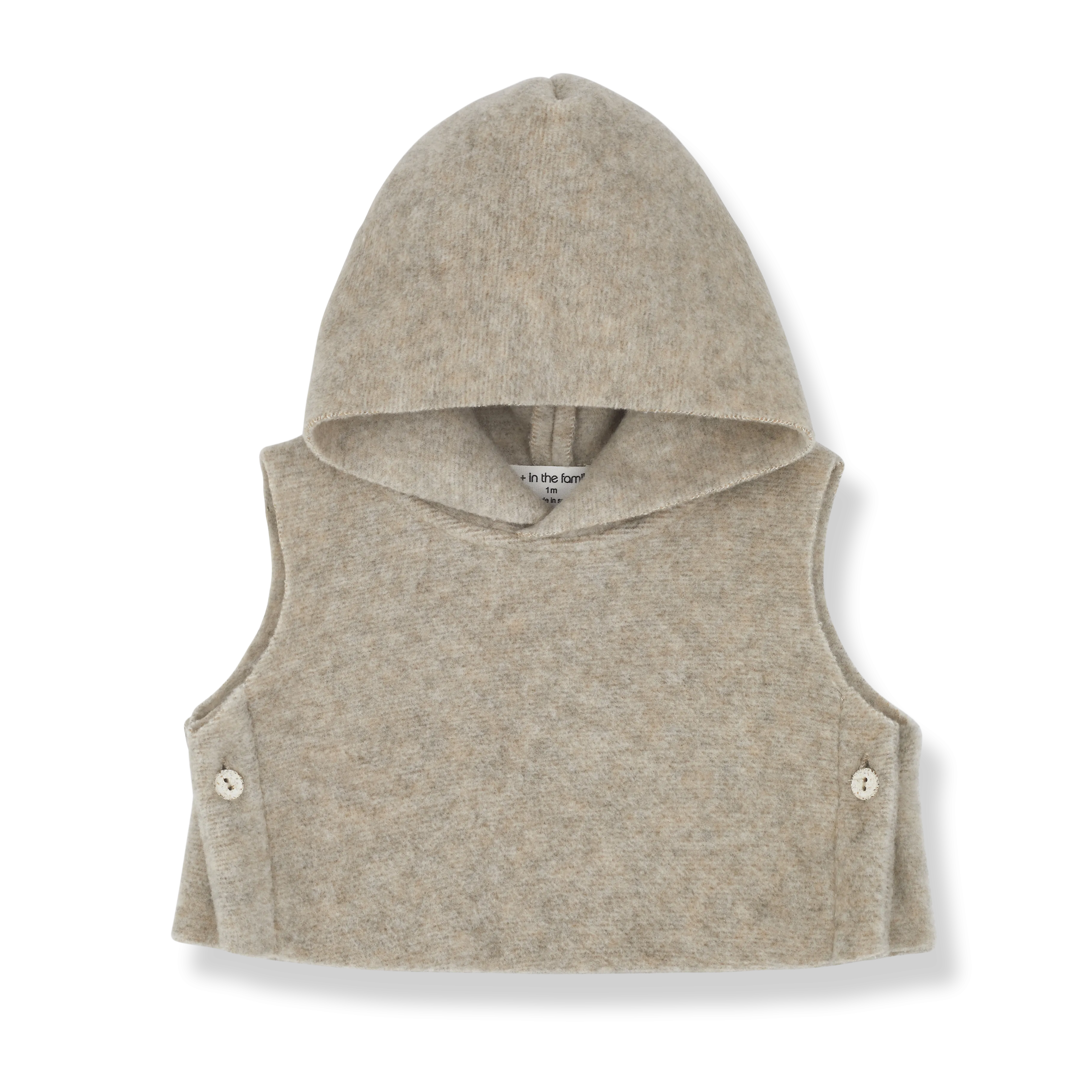 ELM hooded vest - beige