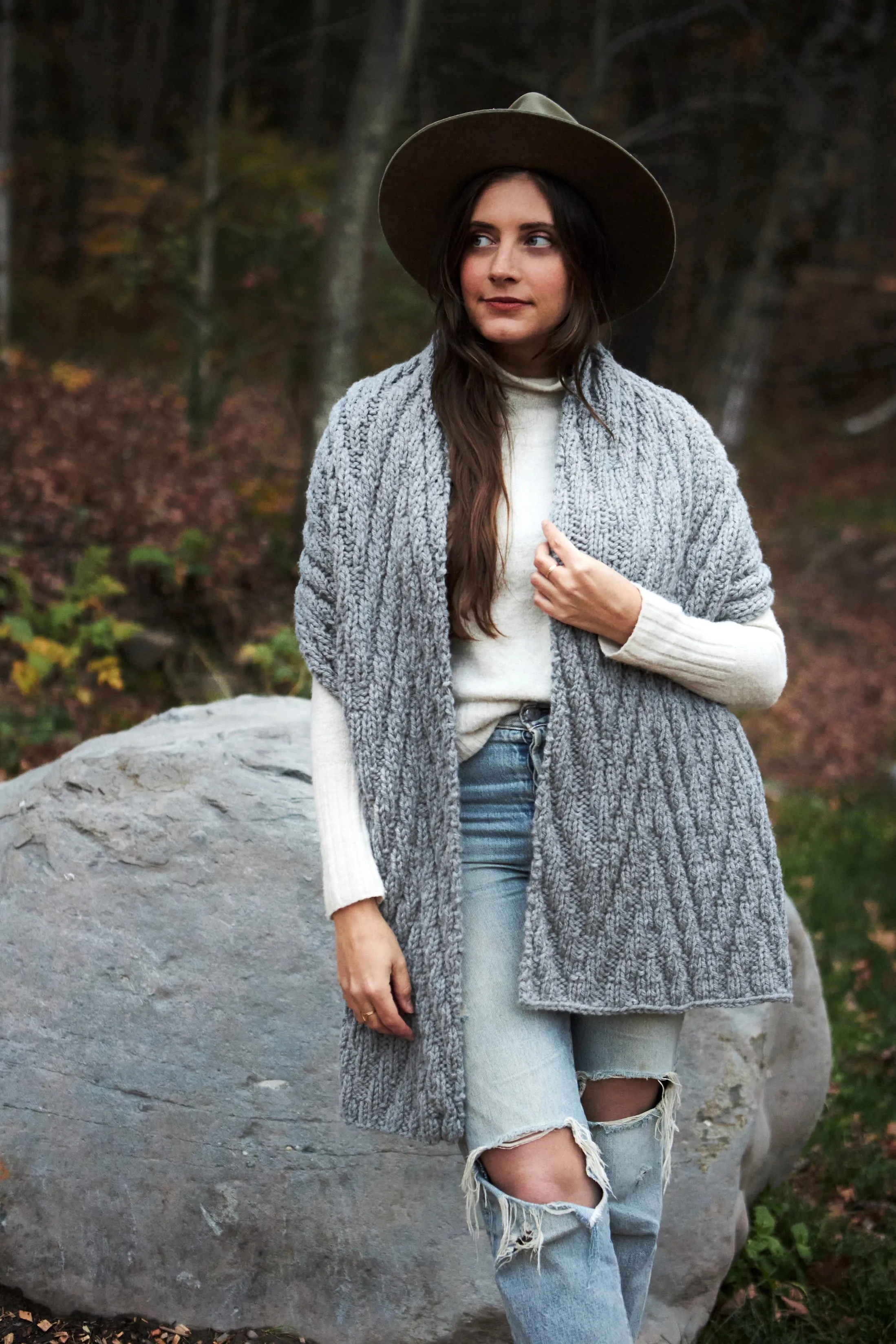 Elysian Blanket Scarf (Knit)