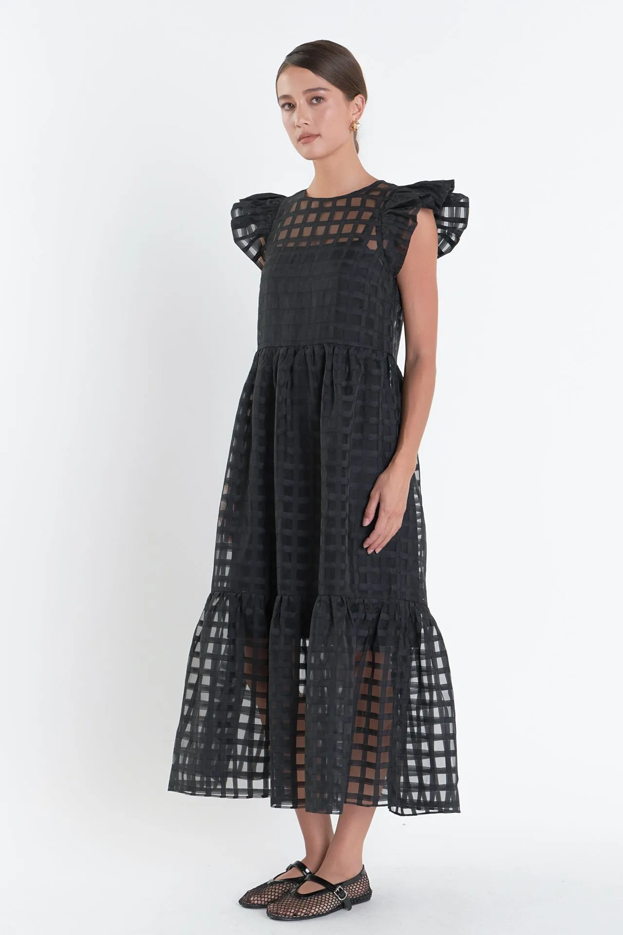 English Factory - Organza Midi Dress