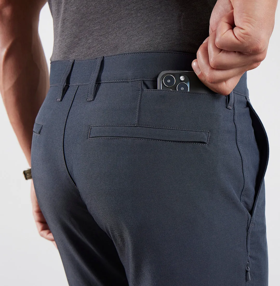 Envoy Lightweight Travel Pants Slim Fit - Blue Grey Alloy