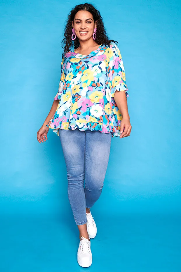 Eva Chalky Floral Top