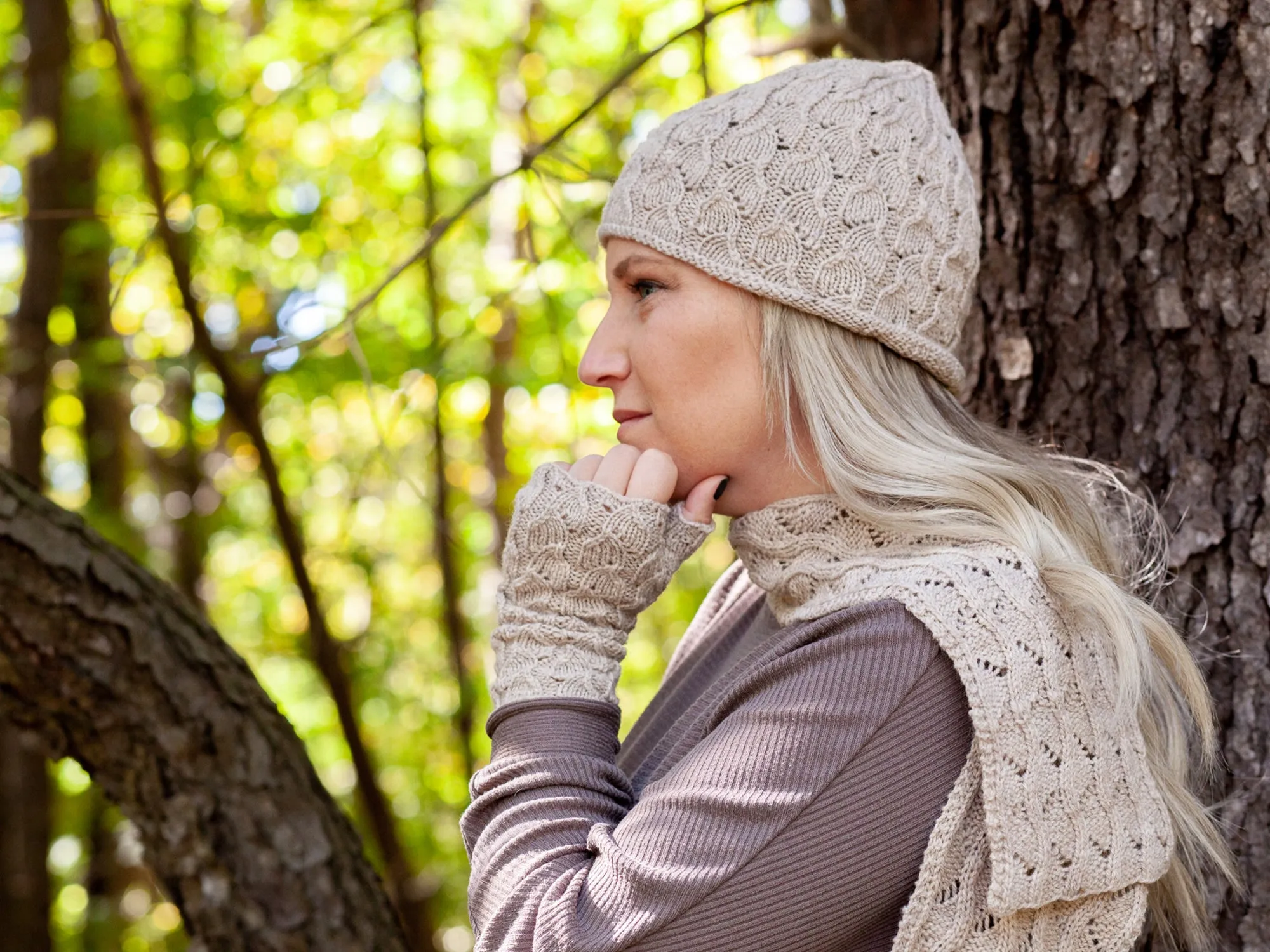 Fallberry Mitts, Hat, and Scarf <br/><small>knitting pattern</small>