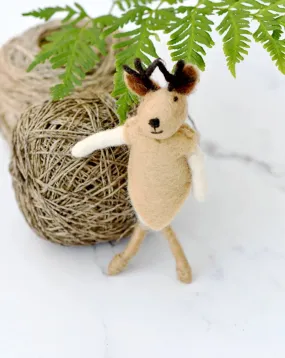 Felt Reindeer Doll Ornament - Tara Treasures